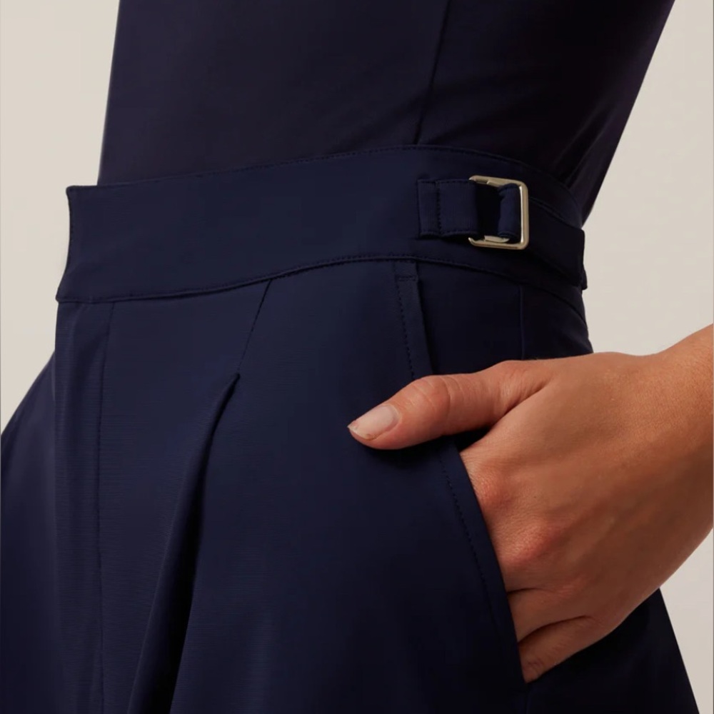Greyson Navy Blue Phoenix Trouser Shorts Womens Size Large NWT Over 50% Off NWT - Picture 2 of 12